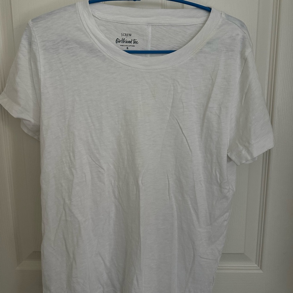 J. Crew Classic White Short Sleeve Tee